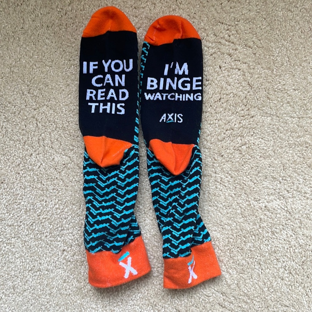 Binge Watching Socks - never worn